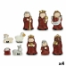 Set Figura de navidad Rojo Dorado Cerámica (4 Unidades)