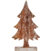 Decoratieve figuren Kerstboom Zilverkleurig Hout 5 x 39 x 21 cm (6 Stuks)