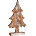 Decoratieve figuren Kerstboom Zilverkleurig Hout 5 x 39 x 21 cm (6 Stuks)