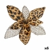 Decorative Flower Leopard Brown 35 x 35 x 35 cm (6 Units)