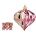 Set kerstballen Diamant Roze Gouden Plastic 8 x 9 x 8 cm (12 Stuks)