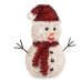 Deko-Figur Schneemann Lametta Weiß Rot Polypropylen PET 24 x 26 x 14 cm (9 Stück)