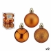 Set kerstballen Oranje Plastic 4 x 5 x 4 cm (12 Stuks)