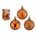 Set kerstballen Oranje Plastic 4 x 5 x 4 cm (12 Stuks)