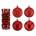 Set kerstballen Rood Plastic 6 x 7 x 6 cm (6 Stuks)