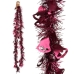 Christmas garland Tinsel Hoods Fuchsia Plastic 12 x 12 x 200 cm (36 Units)