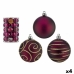 Lot de boules de Noël Violet PVC Ø 6 cm (4 Unités)