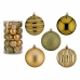 Conjunto de bolas de Natal Verde Dourado PVC 8 x 9 x 8 cm (4 Unidades)