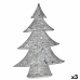 Figura Decorativa Árbol de Navidad Metal Plateado 12 x 59,5 x 48,5 cm (3 Unidades)