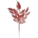 Branch Glitter Red Metal Plastic 16 x 60 x 2 cm (12 Units)