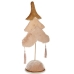 Kerstboom Polyester Beige Gouden Hout 12 x 43 x 22 cm (4 Stuks)