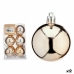 Set kerstballen champagne Plastic 5 x 6 x 5 cm (12 Stuks)