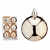 Set kerstballen champagne Plastic 5 x 6 x 5 cm (12 Stuks)