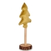 Árbol de Navidad Poliéster Dorado Madera 9,5 x 32 x 13 cm (12 Unidades)