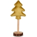 Árbol de Navidad Poliéster Dorado Madera 9,5 x 32 x 13 cm (12 Unidades)