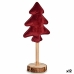 Kerstboom Polyester Kastanjebruin Hout 9,5 x 32 x 13 cm (12 Stuks)