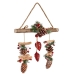 Décorations de Noël Marron Rouge Bois Plastique 30 x 9 x 40 cm (6 Unités)