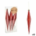 Christmas Decorations Set Streched Red PVC 8,5 x 3,5 x 19 cm (12 Units)