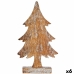 Decoratieve figuren Kerstboom Zilverkleurig Hout 5 x 31 x 15 cm (6 Stuks)