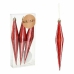 Christmas Decorations Set Streched Red PVC 8,5 x 3,5 x 19 cm (12 Units)