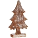 Decoratieve figuren Kerstboom Zilverkleurig Hout 5 x 31 x 15 cm (6 Stuks)