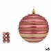 Set kerstballen Cirkels Roze Plastic 10 x 11 x 10 cm (6 Stuks)