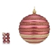 Set di palline di Natale Cerchi Rosa Plastica 10 x 11 x 10 cm (6 Unità)