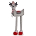 Figura Decorativa Rena de Natal Vermelho Cinzento 23 x 55 x 49 cm (4 Unidades)