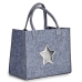 Christmas Bag Star Grey Silver 20 x 42 x 35 cm (12 Units)