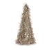 Deko-Figur Weihnachtsbaum Lametta Bronze Polypropylen PET 24 x 46 x 24 cm (24 Stück)