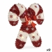 Decoratieve figuren Snoepgoed Klatergoud LED Licht Wit Rood Polypropyleen PET 47 x 6 x 47 cm (12 Stuks)