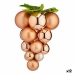 Christmas Bauble Grapes Medium Copper Plastic 19 x 28 x 19 cm (12 Units)