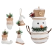 Conjunto de Decorações de Natal Branco (24 Unidades)