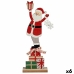 Deko-Figur Weihnachtsmann Weiß Rot Grau Holz 7 x 40 x 14 cm (6 Stück)