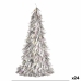 Figura Decorativa Árbol de Navidad Espumillón Plateado Polipropileno PET 24 x 46 x 24 cm (24 Unidades)