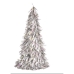 Figura Decorativa Árbol de Navidad Espumillón Plateado Polipropileno PET 24 x 46 x 24 cm (24 Unidades)