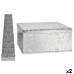 Set of decorative boxes Christmas Silver Cardboard (2 Units)