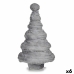 Albero di Natale Velluto Grigio 22 x 37,5 x 22 cm (6 Unità)