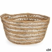 Cesta Decorativa Plateado Natural 20 x 10 x 20 cm (24 Unidades)