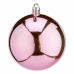 Set of Christmas balls Pink Plastic 8 x 9 x 8 cm (12 Units)