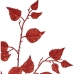 Branche Paillettes Rouge Plastique 42 x 73 x 3,5 cm (12 Unités)