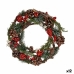 Advent wreathe Brown Red Green Wood Plastic 30 x 8 x 30 cm (12 Units)