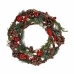 Advent wreathe Brown Red Green Wood Plastic 30 x 8 x 30 cm (12 Units)