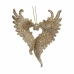 Christmas bauble Angel Wings champagne Plastic Glitter 12 x 13 x 2,5 cm (24 Units)