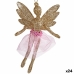 Christmas bauble Fairy champagne Plastic Glitter 8 x 12 x 5 cm (24 Units)