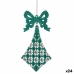 Kerstversiering Lasso Ruiten Groen Plastic Purpurine 7,5 x 1 x 15,5 cm (24 Stuks)