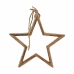 Christmas bauble Star Silver Jute Wood 28,5 x 6 x 56 cm (6 Units)