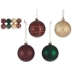 Conjunto de bolas de Natal Multicolor 6 cm Plástico (24 Unidades)