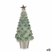 Decoratieve figuren Kerstboom Groen Polypropyleen PET 16 x 37,5 x 16 cm (12 Stuks)