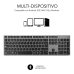 Belaidė klaviatūra Subblim SUB-KB-3ADE301 Pilka Ispaniška Qwerty QWERTY Bluetooth 3.0